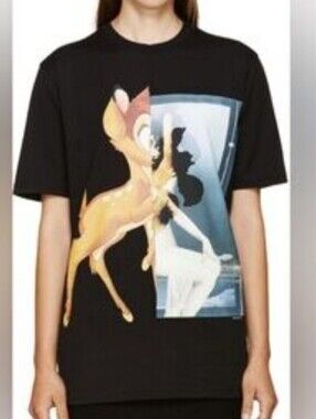 Givenchy Black Spring/Summer 2014 Graphic Bambi Tee